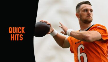 Quick Hits | Jake Browning Looks For A Monday Night Football Re-Run: 'Just Be In The Moment, Find Completions'