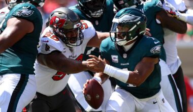 Eagles open as road favorites against Buccaneers despite previous struggles against Tampa Bay