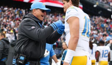 Raiders-Chargers: Is Jim Harbaugh leaning on Justin Herbert more this season?