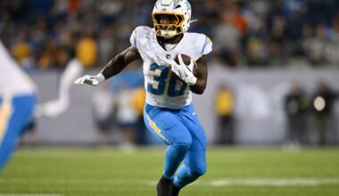 Chargers elevate 2 players ahead of date with Giants