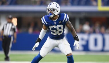 Colts announce promotion of linebacker to active roster and signing of center to practice squad