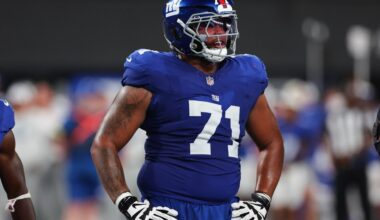 Film study: Giants’ rookie OT Marcus Mbow impressed in extended look