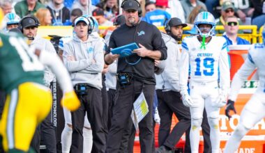 Lions’ Dan Campbell speaks on Packers offense, defense