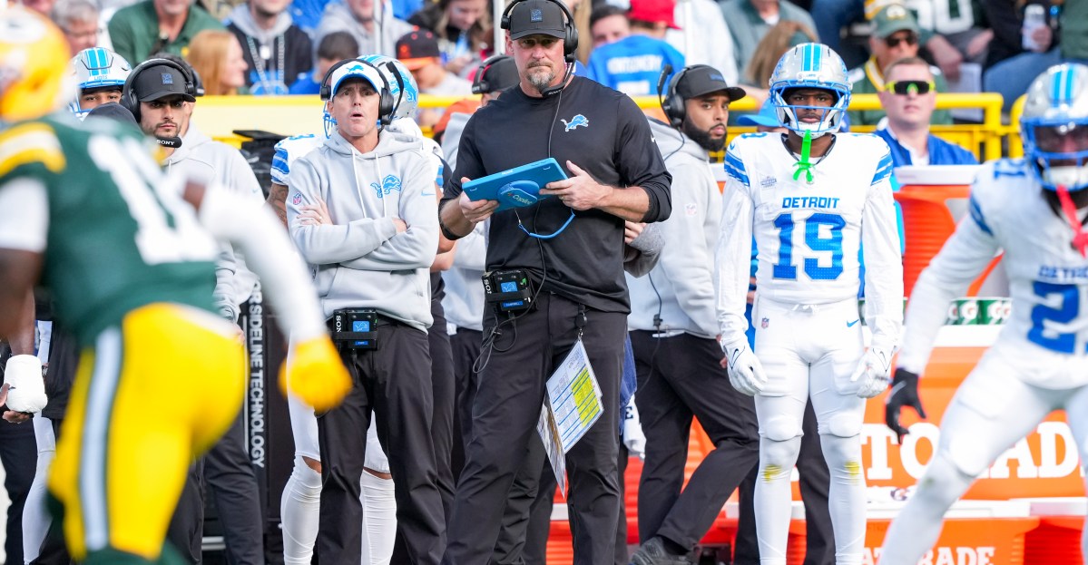 Lions’ Dan Campbell speaks on Packers offense, defense