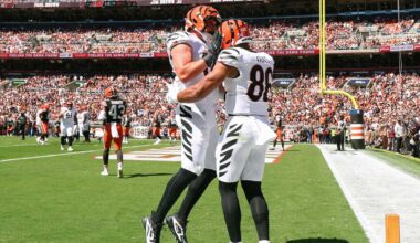 Burrow, Fant connect for first touchdown pass of 2025