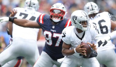 Patriots vs. Raiders snap counts: Heavy workload no problem for Milton Williams