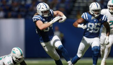 Colts’ rookie Tyler Warren earns significant PFF Week 1 honors; Joins Matt Goncalves on star-studded squad