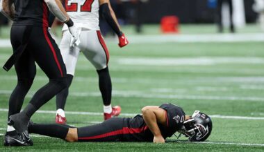 The Falcons are facing tough questions about kicker Younghoe Koo