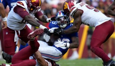 Stats and Snaps - 2025 Week 1, Commanders vs New York Giants