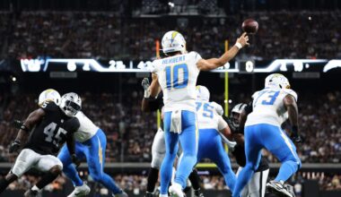 Raiders: How Justin Herbert picked apart Las Vegas’ defense on Monday Night Football