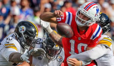 Drake Maye analysis: Turnovers ruin encouraging day for Patriots QB