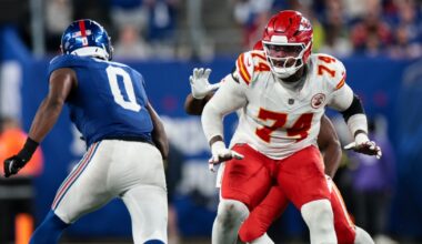 Chiefs Roster: Offensive line showed highs and lows in win over Giants