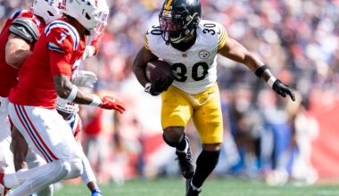 Pittsburgh Steelers RB Jaylen Warren OUT vs. Vikings
