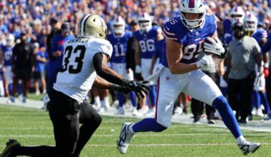 Who was the Saints’ breakout player vs. the Bills?