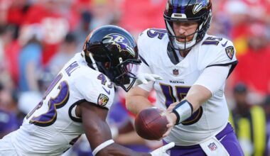 Ravens Snap Count Analysis, Week 4: Injury replacements galore in blowout loss