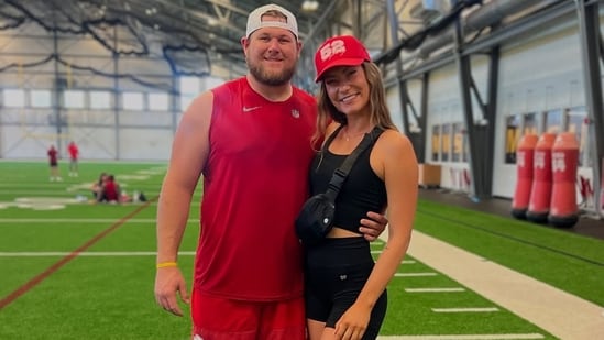 Chiefs offensive lineman Creed Humphrey’s GF, Ana Demmer talks about her life as an NFL WAG.(Instagram/ana_demmer)