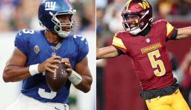 How to watch Giants vs. Commanders live for free in NFL Week 1
