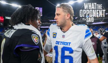 What the Lions Said After Defeating the Ravens