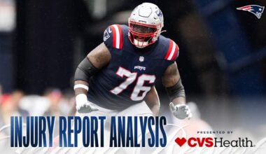 Patriots Rule Out Christian Gonzalez, Keion White and List Two Players as Questionable for Sunday’s Game vs. the Dolphins 