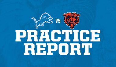 Lions vs. Bears practice report: Sept. 10 - Detroit Lions