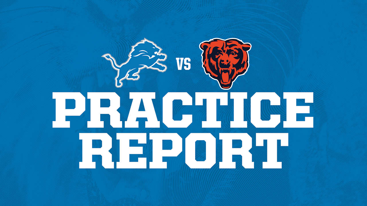Lions vs. Bears practice report: Sept. 10 - Detroit Lions