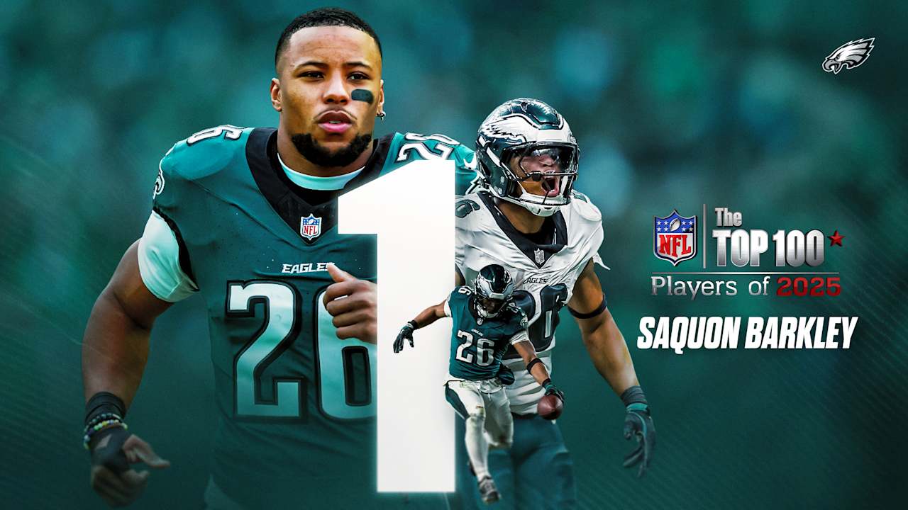 Saquon Barkley ranked No. 1 in the NFL's Top 100 Players of 2025