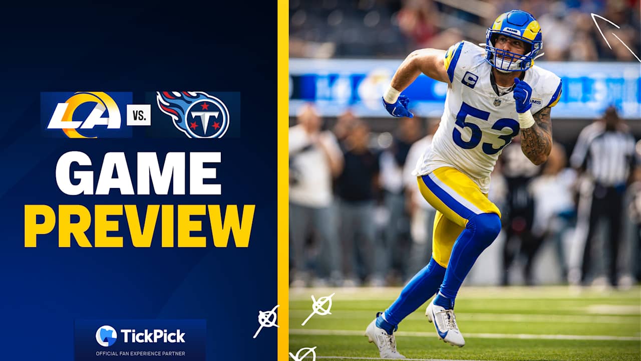 Los Angeles Rams Clash with the Tennessee Titans in a Week 2 Showdown in the Music City