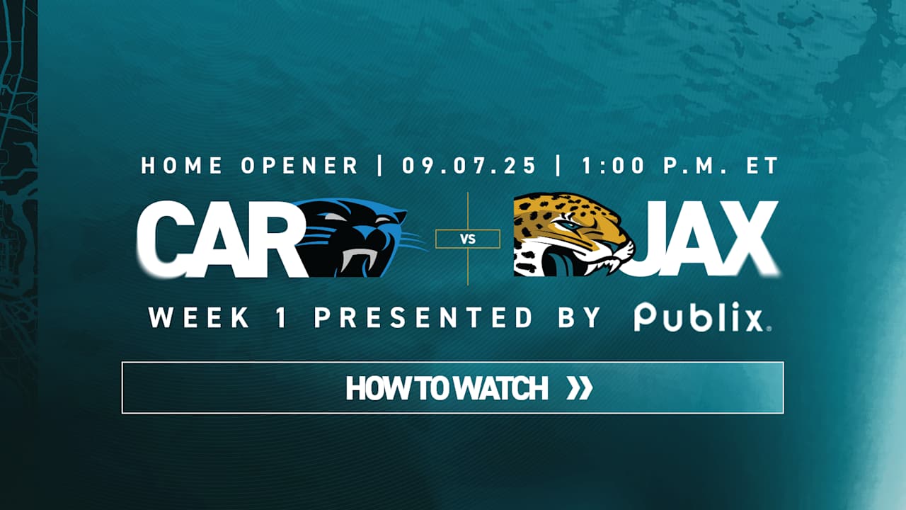 Week 1, Where to Watch Carolina Panthers vs. Jacksonville Jaguars