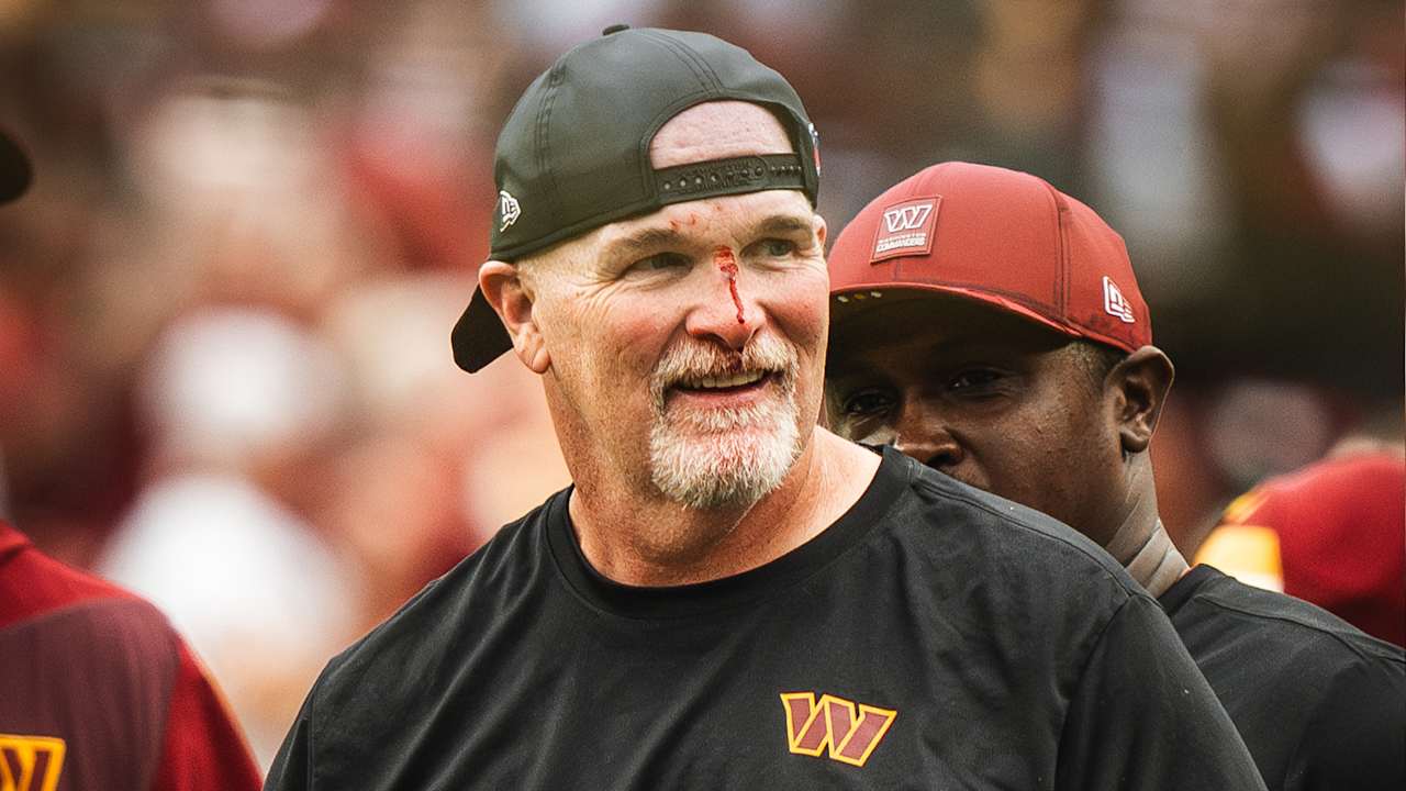 Quinn energized Commanders after taking sideline hit