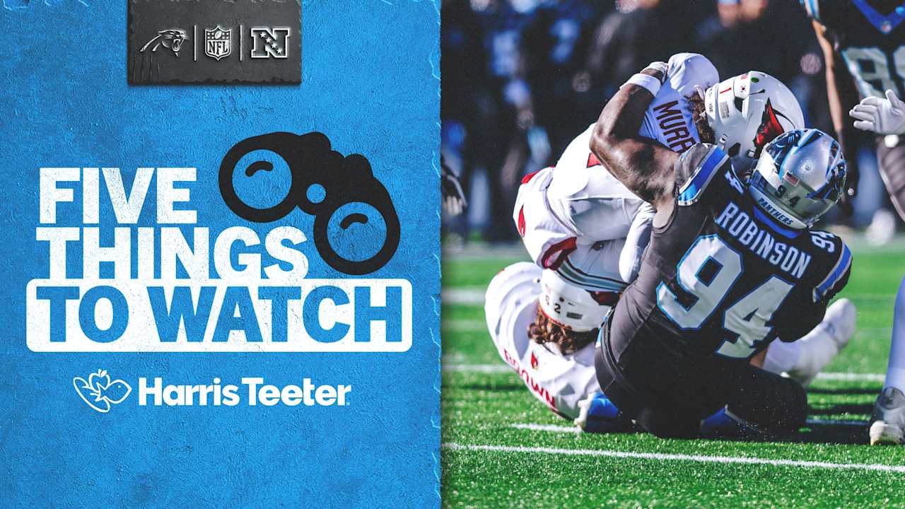 5 things to watch as Panthers face off in the desert with the Cardinals