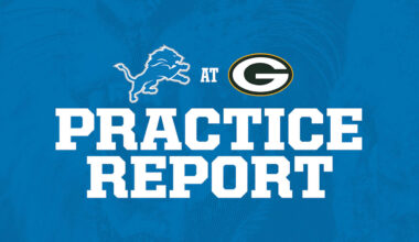 Lions at Packers practice report: Sept. 3 - Detroit Lions