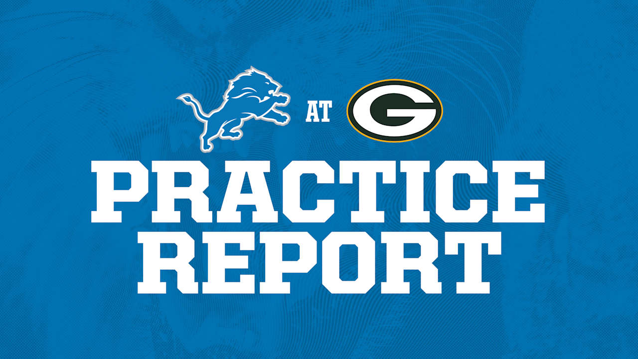 Lions at Packers practice report: Sept. 3 - Detroit Lions