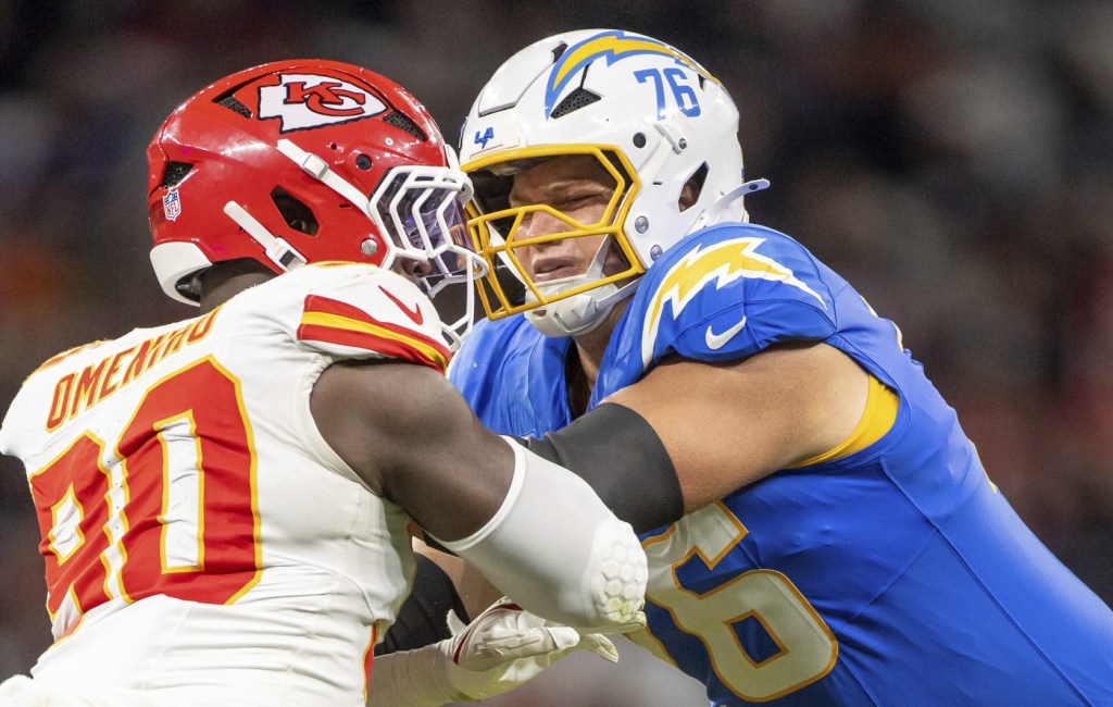Chargers have no worries about Joe Alt’s switch to left tackle – Orange County Register