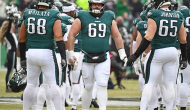 Landon Dickerson injury: Eagles guard leaves Cowboys game early