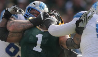 The Packers’ pass-rushers are getting double-teamed…a lot