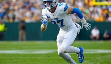 Don’t expect Aidan Hutchinson to drop into coverage much anymore