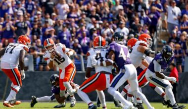 Browns OLine giving Joe Flacco enough time to throw