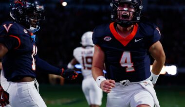 VIRGINIA FOOTBALL UPSETS NO. 8 FLORIDA STATE