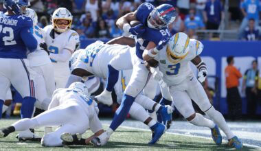 Chargers Power Rankings Roundup: Bolts tumble after first loss of season