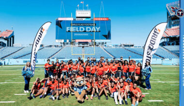 Titans and Bridgestone Partner to Host Largest Girls Flag Football Field Day to Date at Nissan Stadium