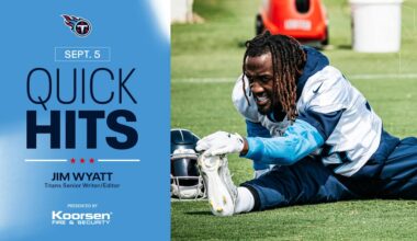 Quick Hits on the Titans After Friday's Practice - Tennessee Titans