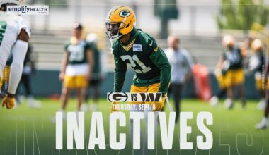CB Nate Hobbs active for Green Bay