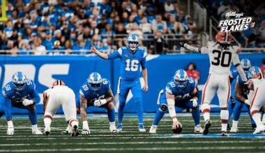 Detroit Lions' o-line holds off Cleveland Browns' pass rush