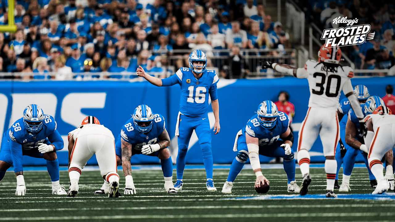 Detroit Lions' o-line holds off Cleveland Browns' pass rush
