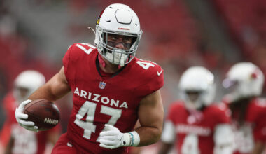Josiah Deguara elevated Tip Reiman Cardinals Panthers Week 2...