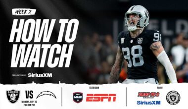 How to watch Las Vegas Raiders vs. Los Angeles Chargers on September 15, 2025