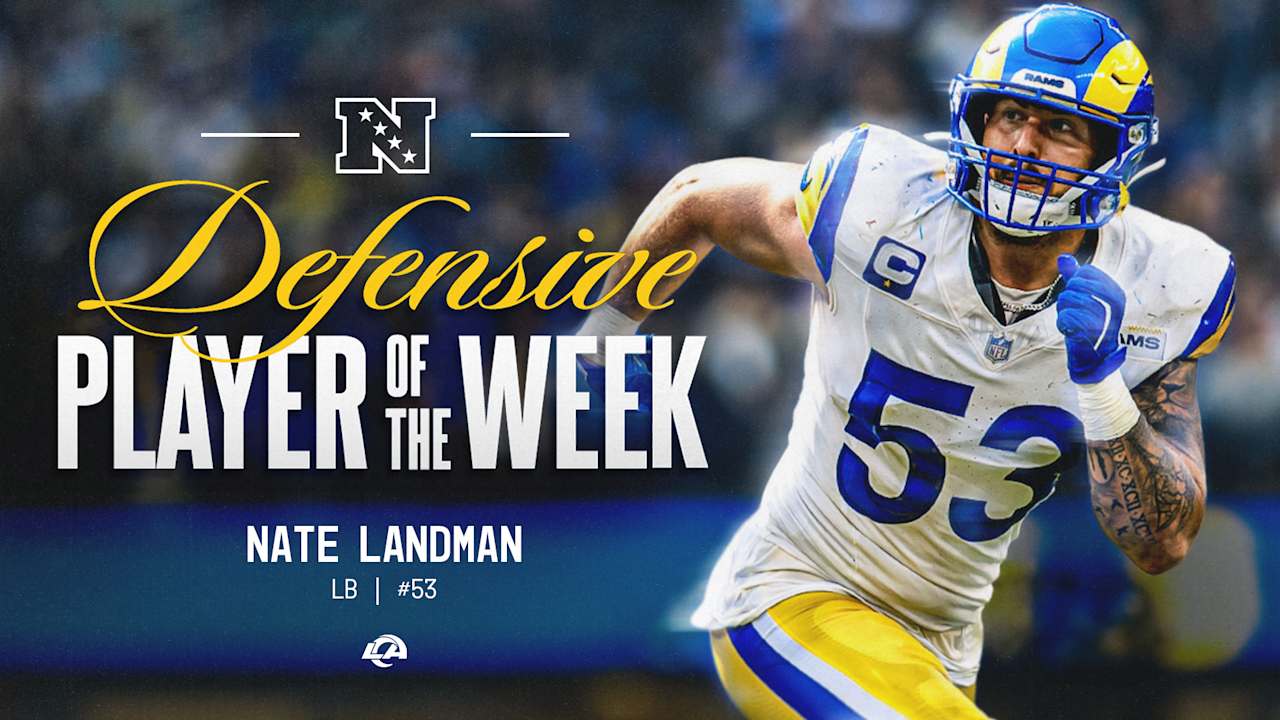 Rams inside linebacker Nate Landman named NFC Defensive Player of the Week for Week 1