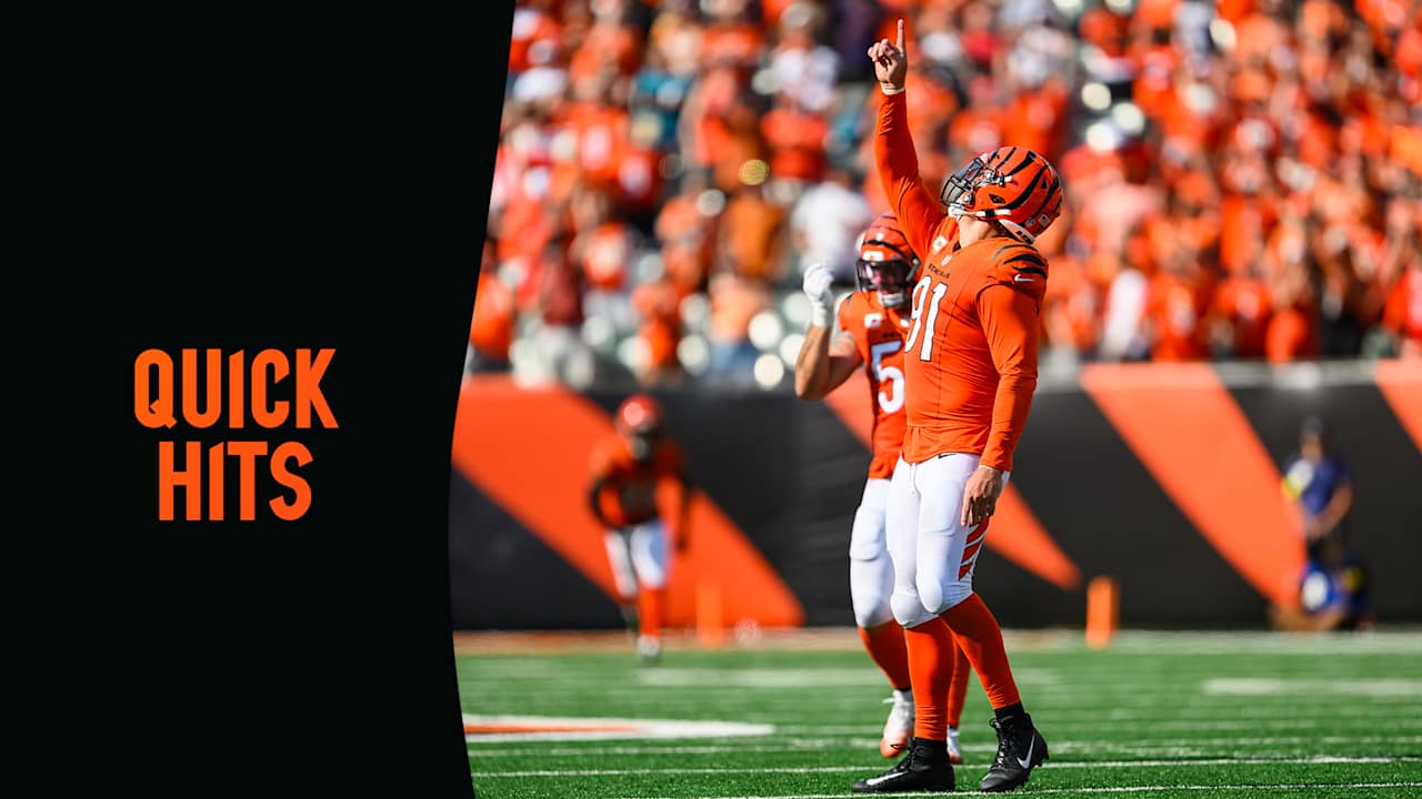 Quick Hits | Trey Hendrickson Ups His NFL-Leading Fourth-Quarter Sacks Since '21 As Sack Champ Rolls On