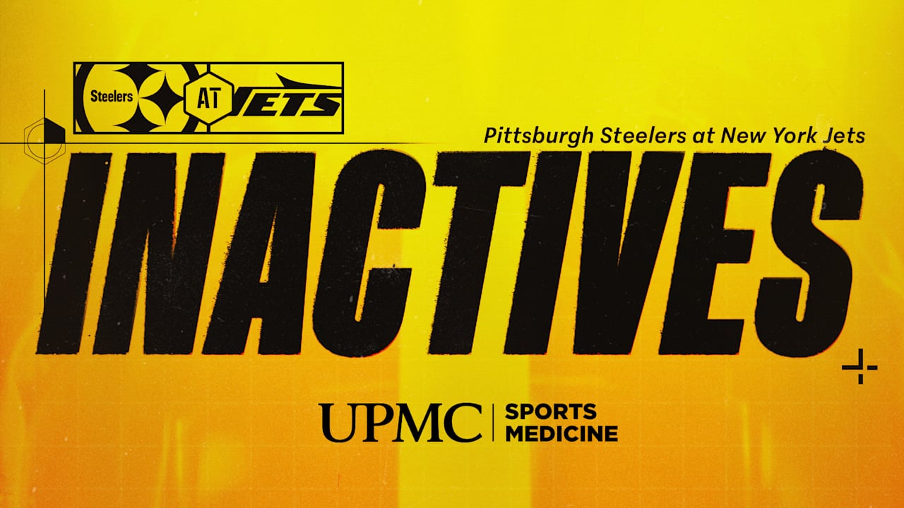Steelers inactives for Week 1 at Jets
