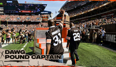 Hanford Dixon and Frank Minnifield are the Dawg Pound Captains for Week 3 against the Packers